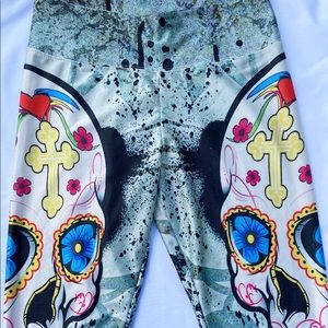Sugar skull, Catrina, capri legging